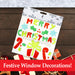 Christmas Gel Window Stickers Decorations (20cm x 20cm) 3 Assorted
