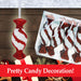 Candy Cane Sweet Hanging Christmas Tree Decorations (4 x 9. 5cm Assorted)