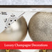 Champagne Gold Baubles Assorted (4 Pack) - Christmas Tree Decorations