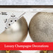 Champagne Gold 10cm Baubles Assorted (4 Pack) - Christmas Tree Decorations