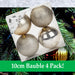 Baubles  4 Pack Various Colours