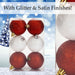 Red & White 6cm Baubles Assorted (6 Pack) - Christmas Tree Decorations