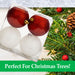 Red & White 7cm Baubles Assorted (4 Pack) - Christmas Tree Decorations