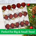 Red & White 3cm Mini Baubles (25 Pack) - Christmas Tree Decorations