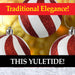 Red & White Stripe 8cm Baubles Candy Cane (4 Pack) - Christmas Decorations
