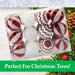 Red & White 6cm Baubles Candy Cane (24 Pack) - Christmas Tree Decorations