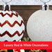 Red & White Baubles Candy Cane (24 Pack) - Christmas Tree Decorations