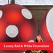 Red & White Baubles Candy Cane (4 Pack) - Christmas Tree Decorations