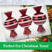 Red & White 14cm Sweet Baubles Candy Cane (3 Pack) - Christmas Decorations