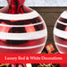 Red & White Sweet Baubles Candy Cane (3 Pack) - Christmas Decorations
