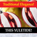 Red & White 8cm Baubles Stripe Candy Cane (6 Pack) - Christmas Decorations