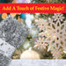 Christmas Tinsel Decorations for Christmas Tree (Silver)