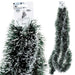 Black Snow Tipped Tinsel Christmas Trees Decoration (3m x 10 cm)