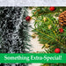 Black Snow Tipped Tinsel Christmas Trees Decoration (3m x 10 cm)