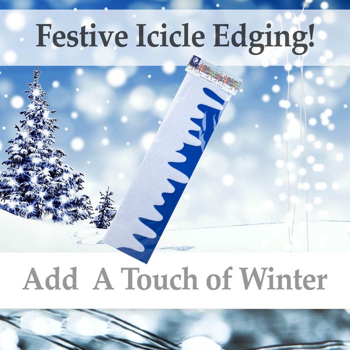 Decorative Icicle Fringe for Christmas (15cm x 180cm)