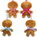 Gingerbread Hanging Christmas Decorations for Mini Plush Pack of 4