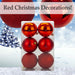 Vfm-Christmas Baubles - Pack Of 6- 8Cm