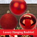 Vfm-Christmas Baubles - Pack Of 6- 8Cm