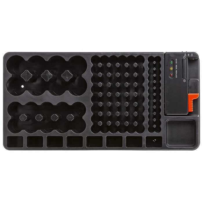 Battery Organiser with Removable Tester