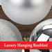 Silver Colour Christmas Baubles - Pack of 3- 12cm