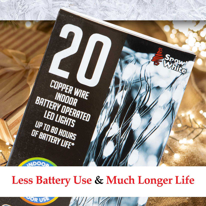 Indoor Copper Wire Lights- Cold White- Christmas Lights (20)