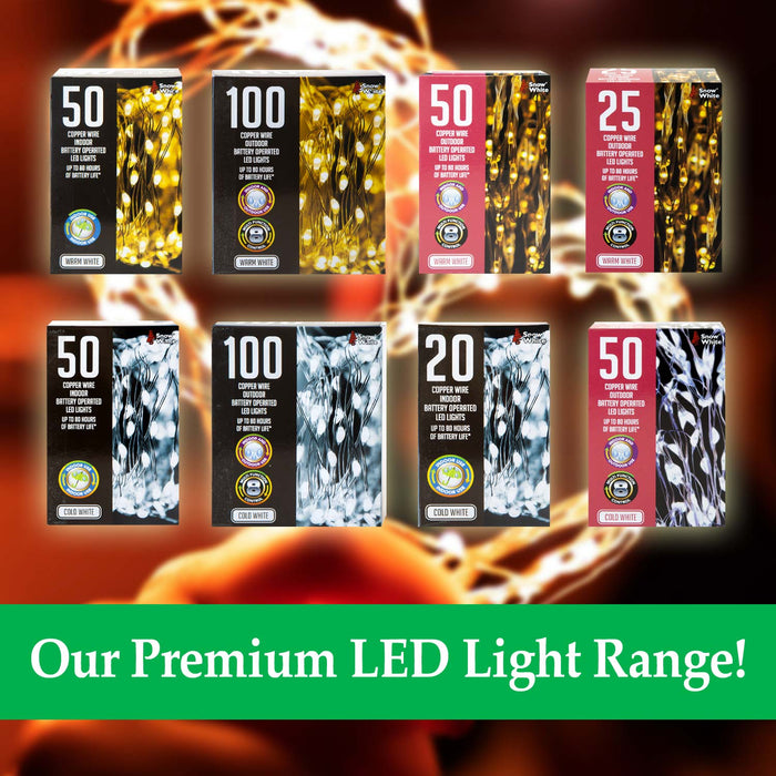Indoor Copper Wire Lights- Warm White- Christmas Lights (20)