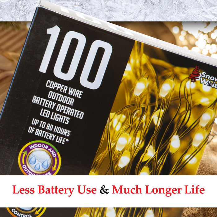 Outdoor Copper Wire Lights(100) - Warm White- Christmas Lights