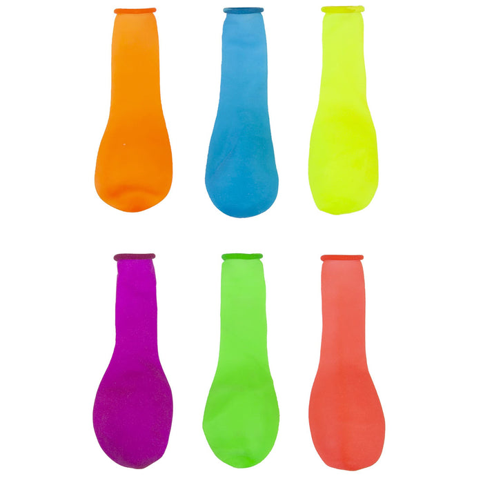 Water Balloons 20 Pack Easy Fill Assorted Neon - Brightly Coloured