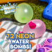 Water Balloons 20 Pack Easy Fill Assorted Neon - Brightly Coloured