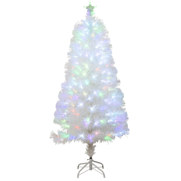 White Fibre Optic Christmas Tree 180cm