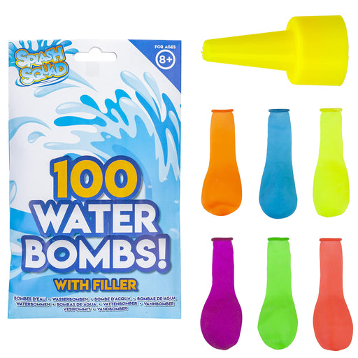 Water Balloons with Filler, 100pc Neon Water Bombs, for Summer