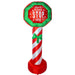 Inflatable Christmas ‘Santa Stop Here’ Festive Christmas Sign- 1.8m