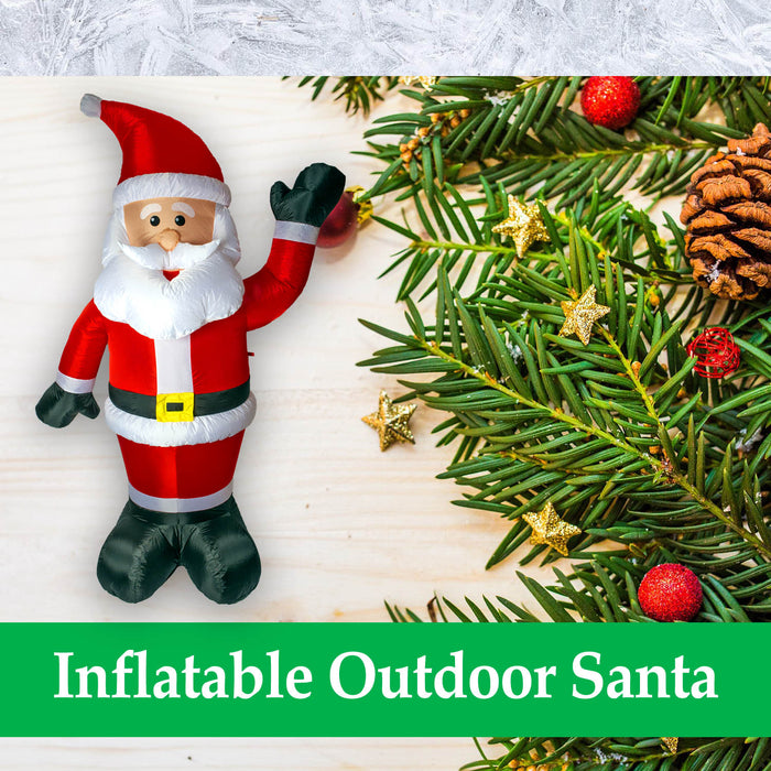 Inflatable Santa Festive Christmas Decoration - 1.2m