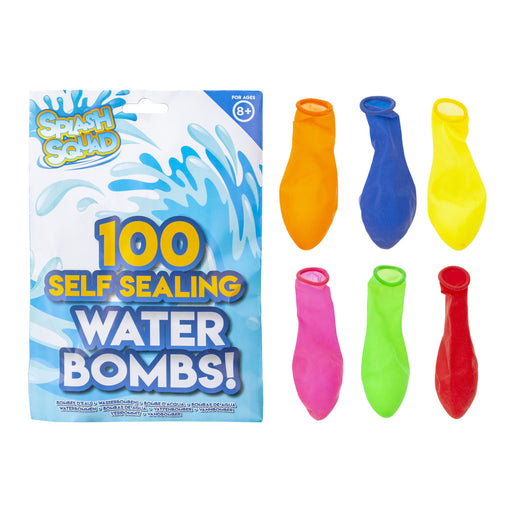 100pc Neon Self Sealing Water Bombs, for Summer, Great for Kids