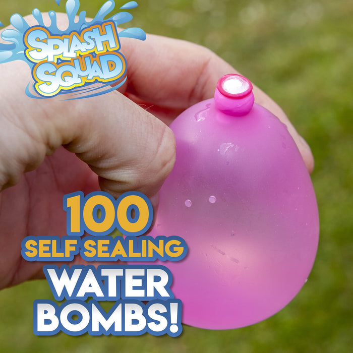 100pc Neon Self Sealing Water Bombs, for Summer, Great for Kids