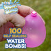 100pc Neon Self Sealing Water Bombs, for Summer, Great for Kids
