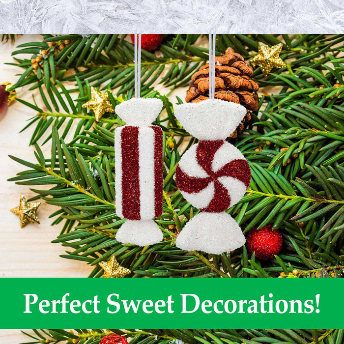 Candy Cane Sweet Hanging Christmas Tree Decorations ( Assorted
