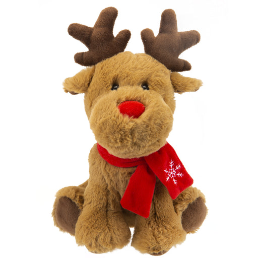 Reindeer Soft Toy in Light Brown, Christmas Toy, Xmas Plush 14”/ 35cm