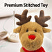 Reindeer Soft Toy in Light Brown, Christmas Toy, Xmas Plush 14”/ 35cm