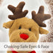 Reindeer Soft Toy in Light Brown, Christmas Toy, Xmas Plush 14”/ 35cm