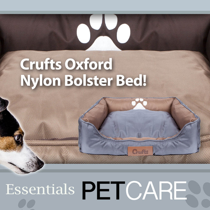 VFM/ Crufts- Oxford Nylon Plush Rectangular Bolster Bed