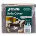 VFM/ Crufts- 2 Seat Sofa Cover- Pets Sofa Cover, Brown and Beige, 223 x 190cm