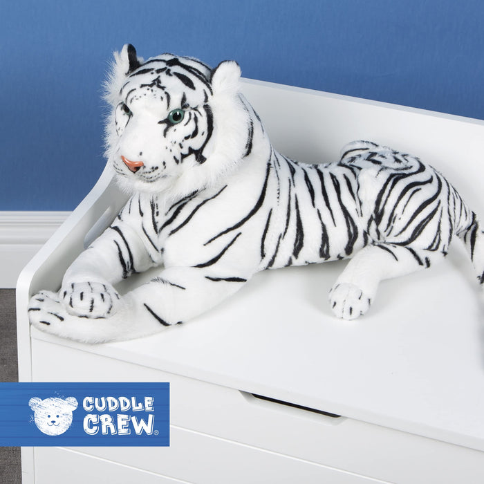 Moulded Head White Tiger Plush Toy, 60cm