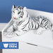 Moulded Head White Tiger Plush Toy, 60cm