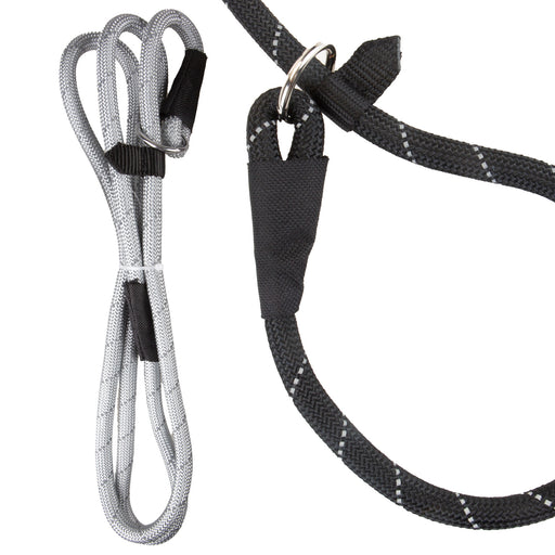 VFM/ Crufts Reflective Slip Lead, 150cm, Grey