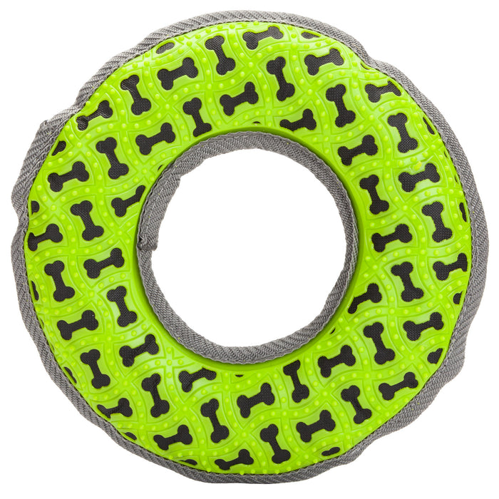 VFM/ Crufts Tough Toy Ring with Squeaker, Dog Toy, Pet Toy