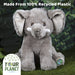 Elephant Soft Toy Eco Friendly Plush 100% Recycled Cuddly Environmental 23cm