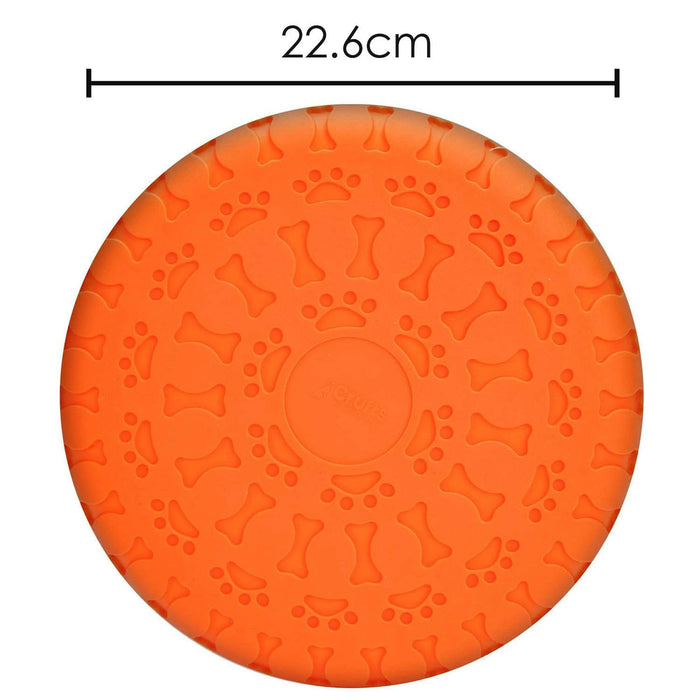 VFM/ Crufts Frisbee, Flying Disc Dog Toy (Orange)