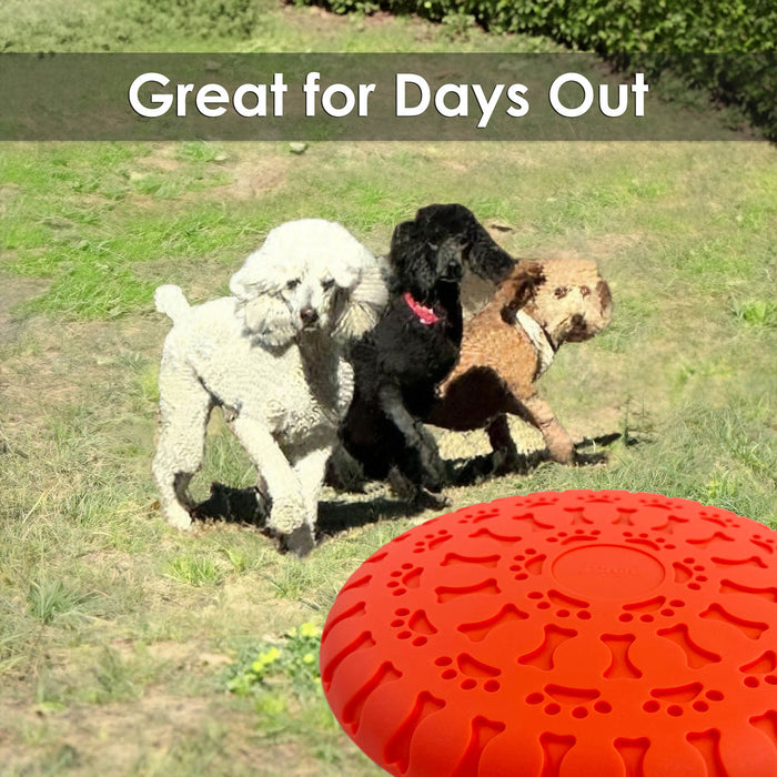 VFM/ Crufts Frisbee, Flying Disc Dog Toy (Orange)