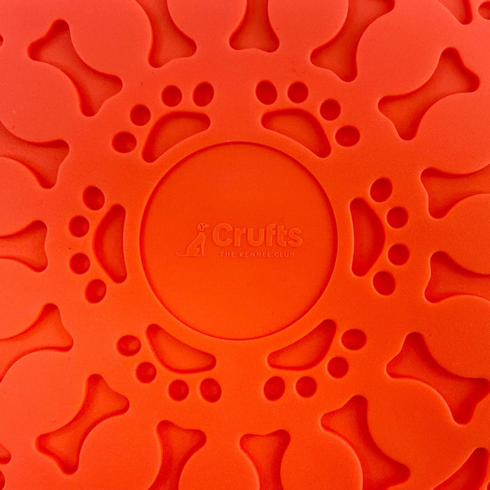 Crufts Frisbee, Flying Disc Dog Toy (Orange)